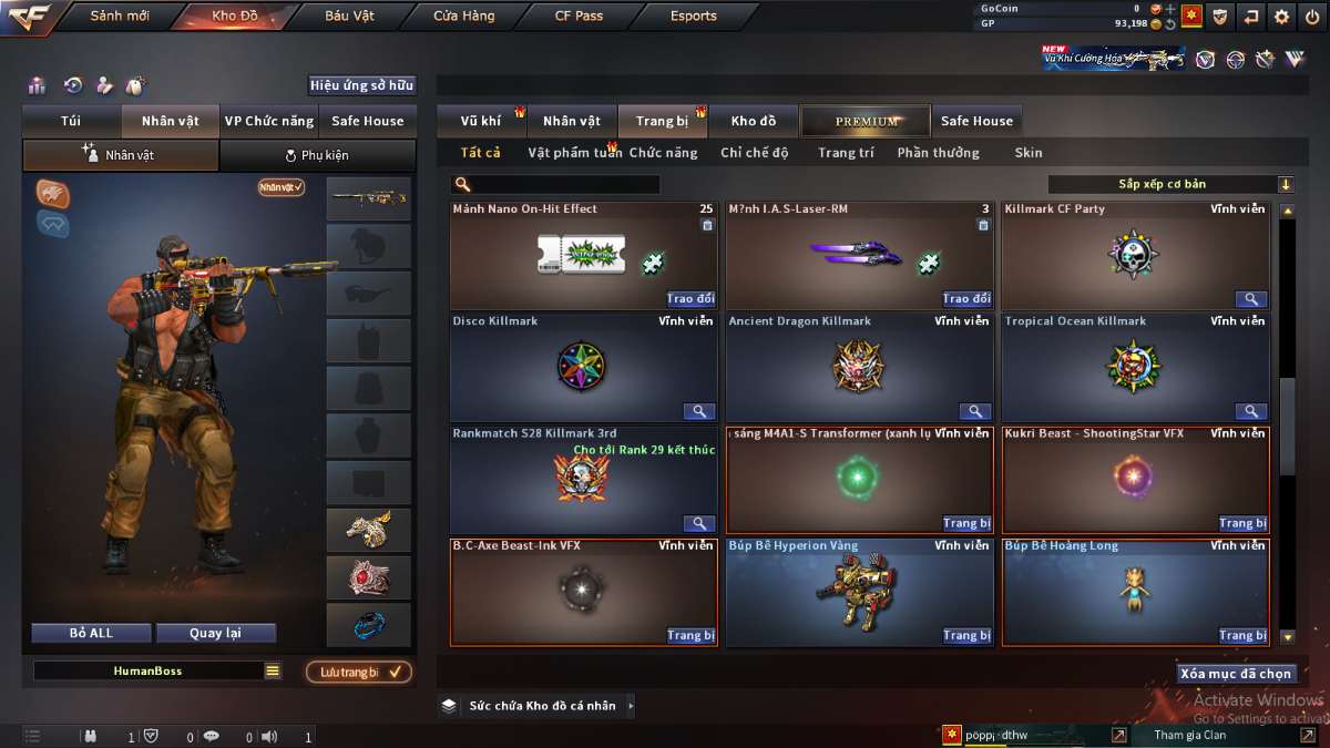 shop acc cf uy tin gia re